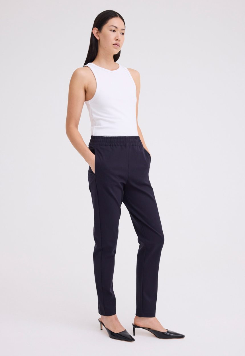 Jac + Jack Cub Cotton Ponte Pant - Darkest Navy